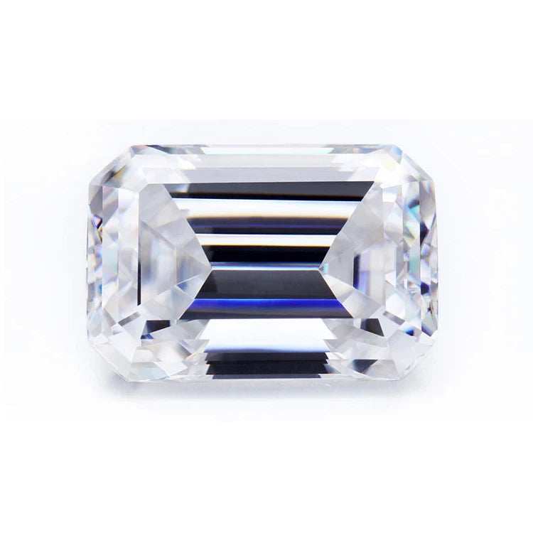 Hot Sale D Color VVS 1CT 5*7mm White Moissanite Emerald Cut Price Per Carat Loose Gemstone