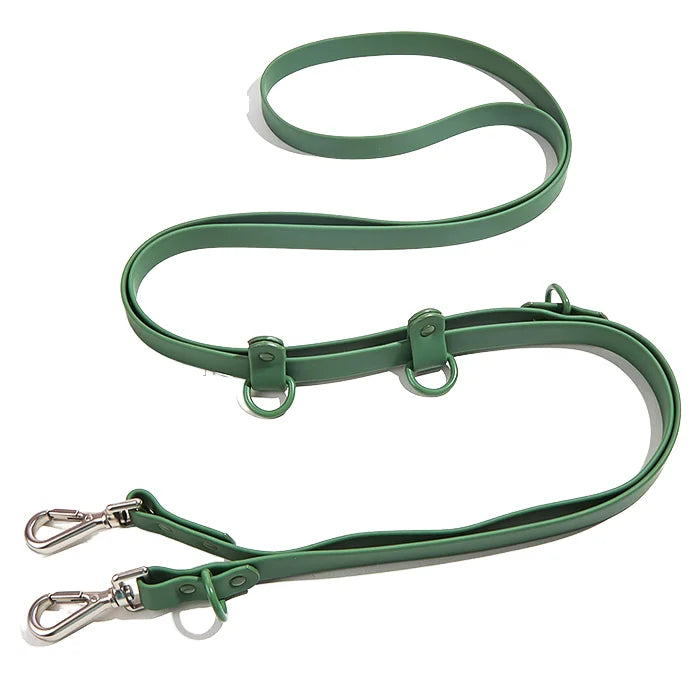Factory Wholesale PVC Waterproof Dog Leash Multi-Functional Outdoor Pet Lead Durable Hands-Free Design Rivet for Dog Travel