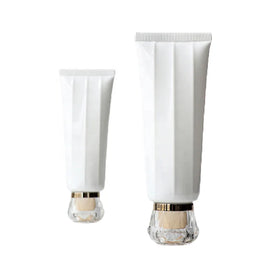 80ml/g White Squeeze Tube Bottle Octagonal Soft Crease Tube Shampoo Facial Cleanser Cosmetic Hand Cream Lotion Squeeze Tubes