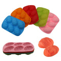 Large 6-Cavity Eco-Friendly Food Grade Silicone Mold for Easter Eggs Chocolate Candy & Cake-Oval Shape Pastry Tools