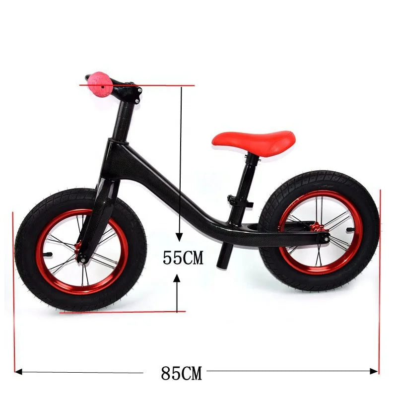 Kids 12inch Full Carbon T800 Sliding Balance Push Bike for Kids 2-6 Year