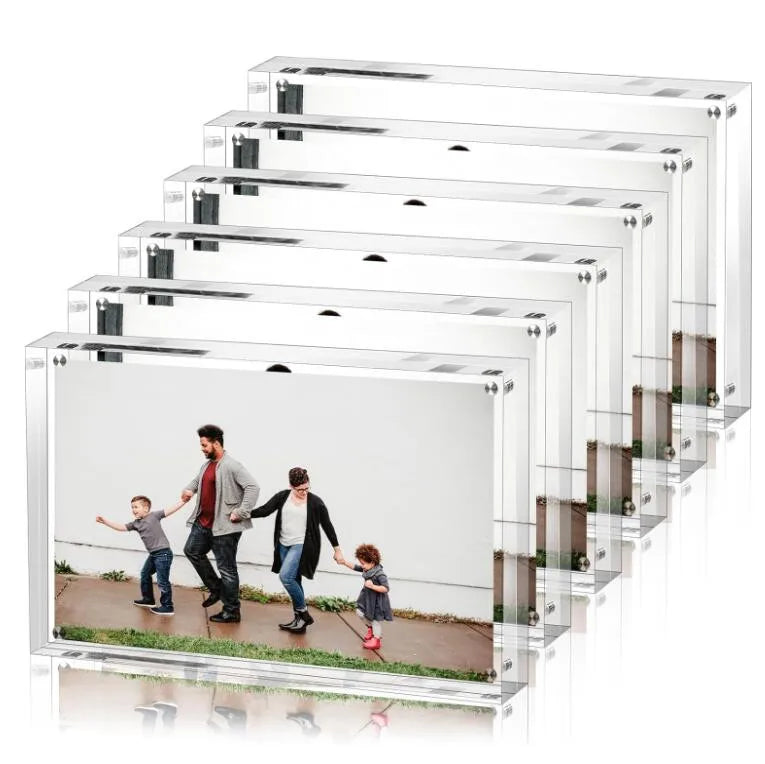 Wholesale 4x6  5x7 Clear Acrylic Magnetic Photo Frame Factory Custom Acrylic Photo Frame