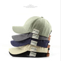 Good Quality Dad Hats With Custom Tag Labels dad Hats With Leather Strap Leather Buckle Back Closure /custom Inside Sports Cap