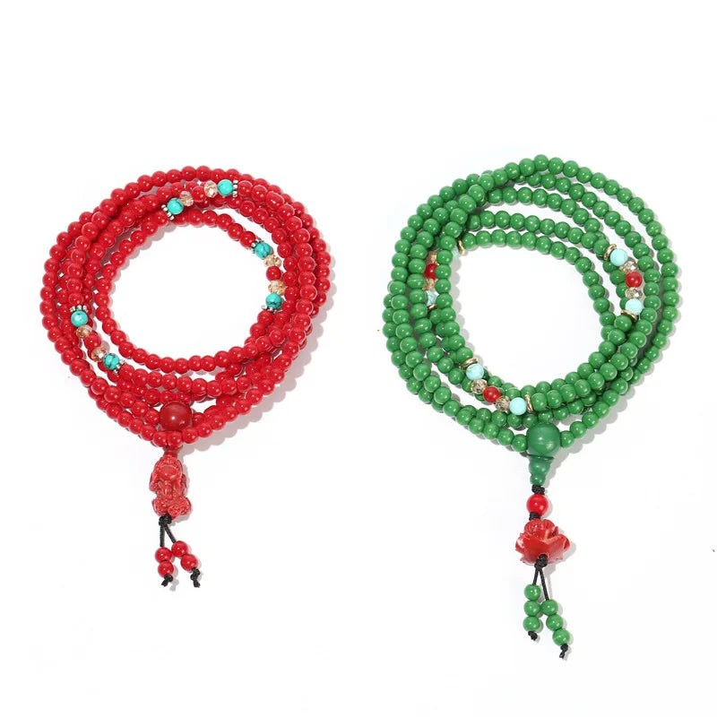 Wholesale Handmade Agate Stone Beads Mala 108 Yoga Prayer Meditation Bracelet Necklace Jewelry China Supplier