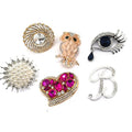 Wholesale Fashion Alloy Brooch Pin with Crystal Rhinestone and Diamond for Women for Weddings Engagements Gifts for Children