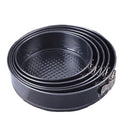4-12 Inch Round Open Bottom Cake Ring Mold 22cmwith Lock Non-stick Mousse Honeycomb Cake Mold Household Baking Pie Ring Tray Set