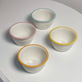 Wholesale Korean Style Cartoon Cute 4.5 Inch Ceramic Bowl Dessert Salad Bowl Children Bowl