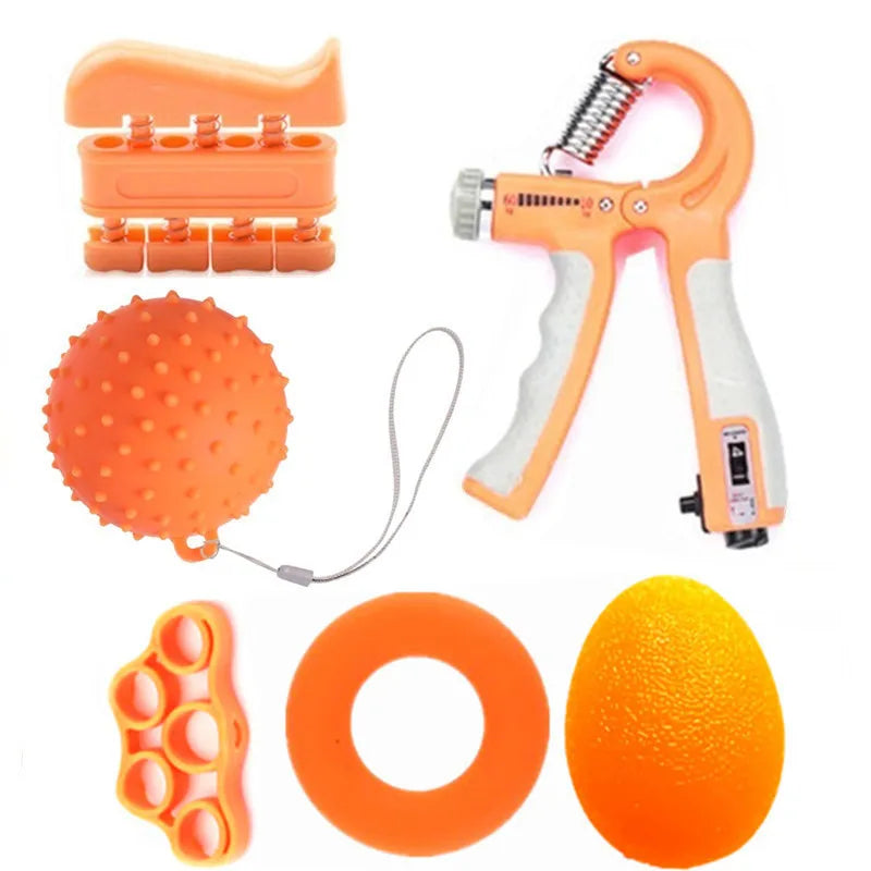 Hot Sale Adjustable Countable Hand Strength Trainer Finger Exerciser Hand Grip Strengthener Set