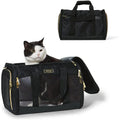 ZYZ PET Dog Travel Backpack Airline Approved Cat Carrier Soft Collapsible Breathable Bags for Small Medium Puppy Kitten Hiking