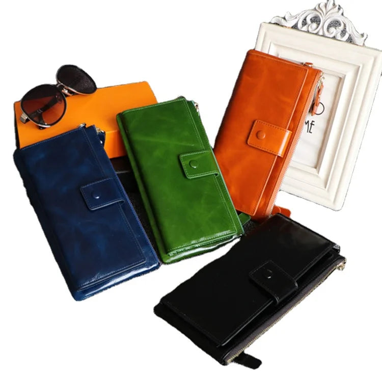 Cossni 2025 Luxury Genuine Vintage Leather Women and Girls Wallet Branded Fringe Purse