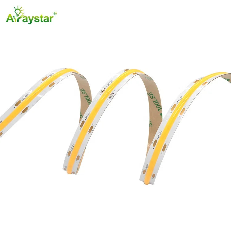 Ready to Delivery High Color Consistency 3000K COB 480 LEDs/m 12V DC 13W/m CRI>95 LED Strip Light for Decoration MegaBDM