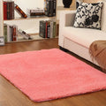 Super Soft Grey Shaggy Living Room Carpets Rugs 6cm 7cm Long Polyester Jacquard Loop Pile Machine Made 10mm Thickness