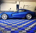 Rubber & Plastic Floor Tiles for Villa Garage Floors Easy Click Installation Vinyl Graphic Design Solution