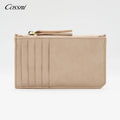 2025 RFID Blocking Genuine Leather Super Thin Women Slim ID Card Holder With Credit Card Wallet