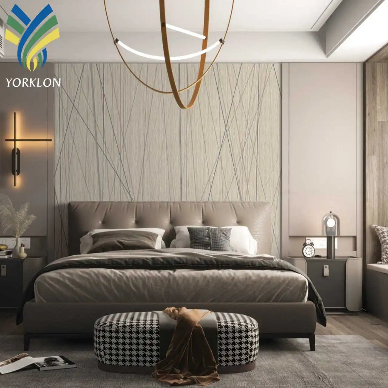 Custom Modern 3D Wallpaper Mural Decorative Abstract Textured Hotel Wall Paper Waterproof 3D Papier Peint Murals