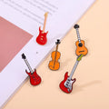 Foreign Trade Hot Sale Creative Violin Electric Guitar Personality Modeling Design Cartoon Versatile Jewelry Brooch
