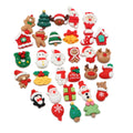 100Pcs/Bag Assorted Christmas Resin Presents Kawaii Christmas Hair Accessories Lovely Flatback Resin Xmas Gift Ideas