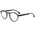 Japanese Classic Retro Handmade Acetate Glasses Two-Color Tortoiseshell Eyeglasses Frame with Trending Decorative Animal Pattern