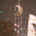 Fluorite Moon Crystal Sun Catcher Rainbow Prisms for Window Wall DÃ©cor & Garden Wind Chime Colorful Rainbow Maker