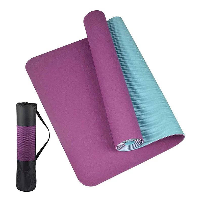 Professional Custom Design Size Print Exercise Pad Yoga Mates Fitness Eco-friendly Non-slip Tpe Yoga Mat with BSCI Certification