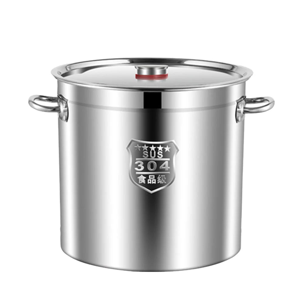 Customized Large Capacity 304 Stainless Steel Rice Barrel Drum Milk Sealed Bucket Oil Storage Tank Beer Barrel Stock Pot