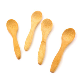Mini Bamboo Spoon Condiments Spoons for Kitchen Salt Spoon