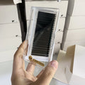 Classic Lash Extensions Trays 0.15 0.20mm Dark Matte Black Best Soft Classic Ellipse Flat Lashes Mink Extensions