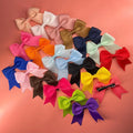 2022 New Arrival Hot Sale Girls Navy Blue Hair Bow Popular Grosgrain Ribbon Bows with Clips for Kids