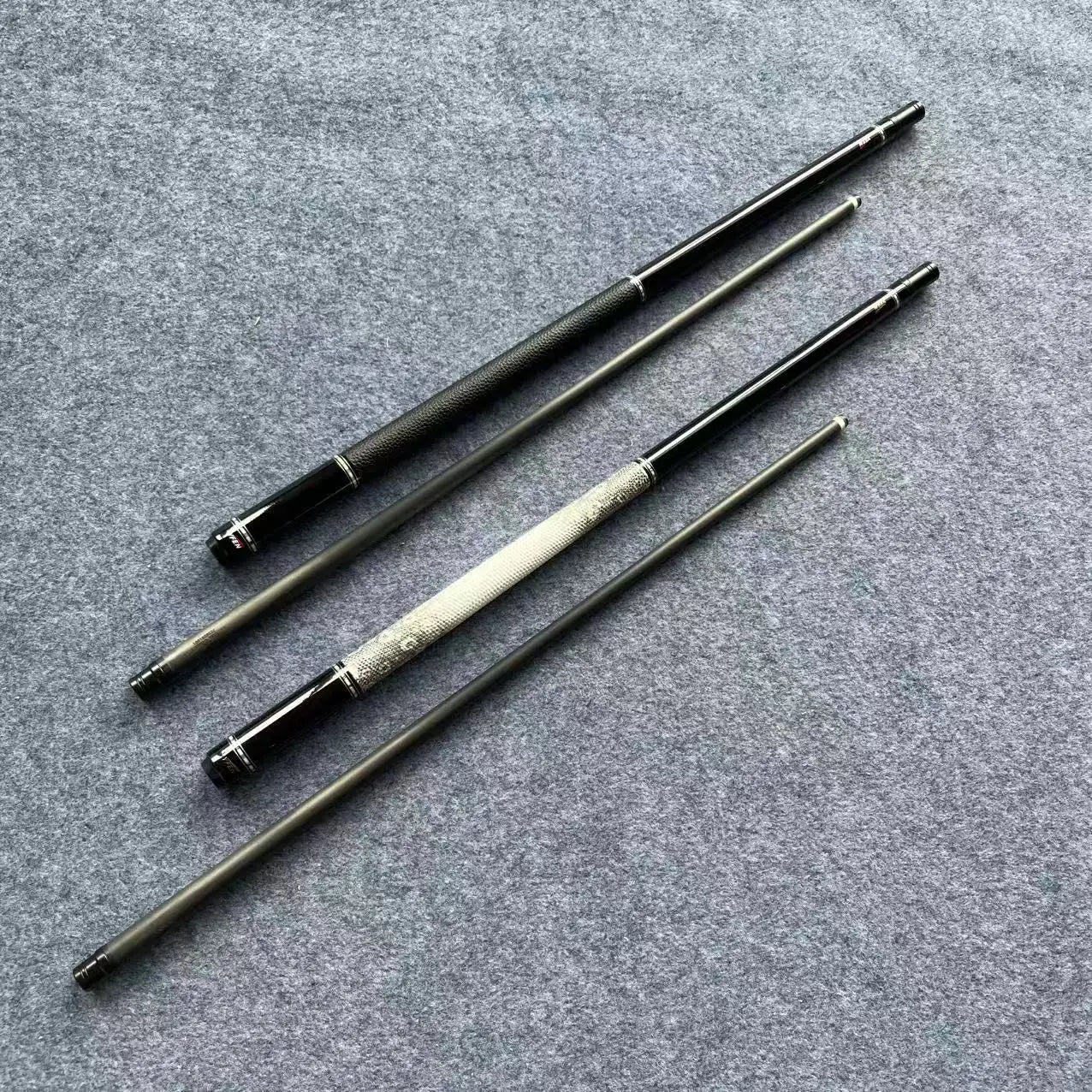 Hot Sale YFen M9-Black   1/2-pc Billiard Pool Cue With Carbon Fiber Forearm/Uni-Lock Joint and With Extension