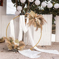 Real Natural Gold Wedding Arch Flowers Modern Classic Wedding Backdrop Decorations