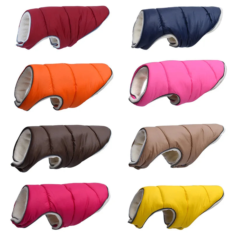 Wholesale Warm Fleece Heated Small Medium Large Big Dog Winter Clothes Warm Fleece Puppy Vest Solid
