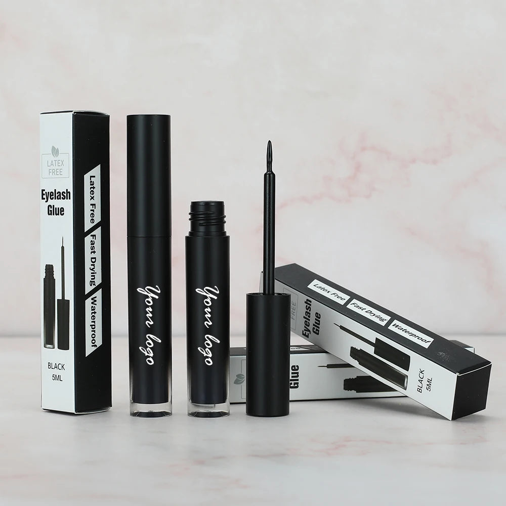 Wholesale White / Black High Quality Waterproof Quick Dry Lashes Glue Custom Own Label Eyelash Glue