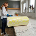 100%  Bamboo Fiber Paper Towel Roll Reusable and Washable Kitchen Cloth for Daily Use Absorbent Packaged in Bag