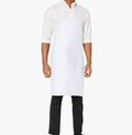 Wholesale Custom Logo Plain White Polyester Waterproof Chef Cafe BBQ Food Cooking Cleaning Bib Aprons Kitchen Apron