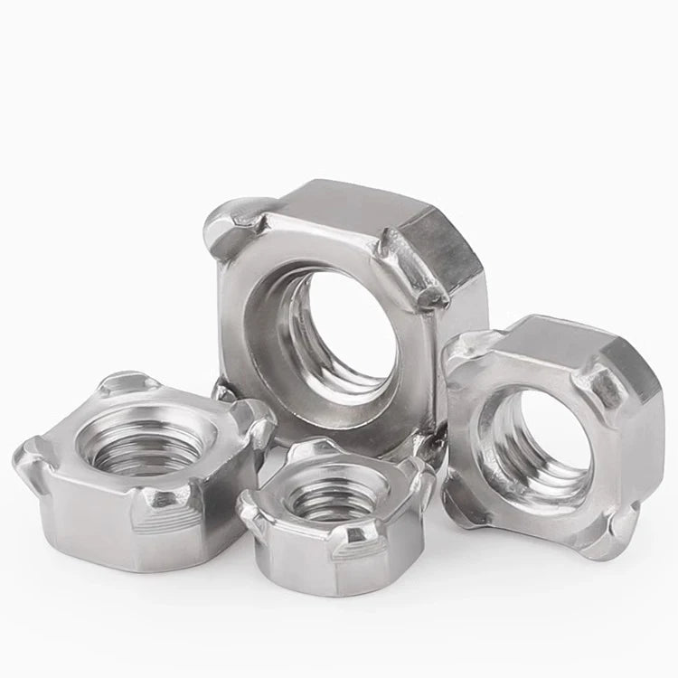 China Factory Sales DIN928 Type a 304/316 Stainless Steel square Welding Nuts