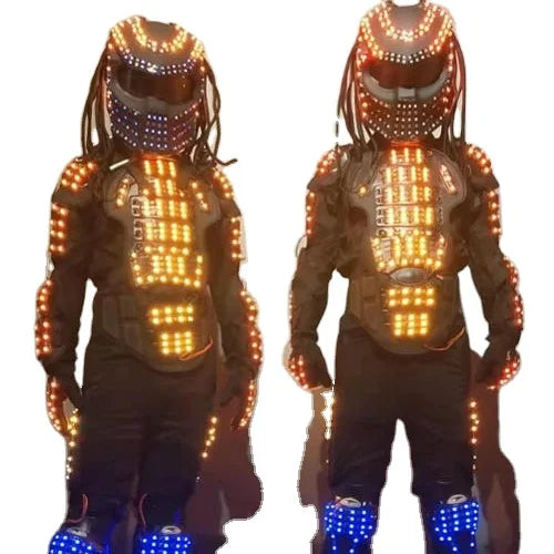2020 New Arrival Full Colors Luminous Led Robot Costume Custom Robot Led Remote Control Led Robot Suit