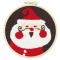 2026 Customizable Santa Clause Cross Stitch DIY Craft Embroidery Set Novelty Christmas Gift Whole Seller Punch Needle Kit
