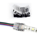 5Pin LED Connectors 12mm RGBW Strip to Wire Quick Connection Hippo Clip Connector Waterproof for 3528 5050 LED Strip Lights