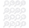 Foam Latte Art Stencils Barista Template Coffee & Tea Tools Plastic Coffee Decorating Template Sets Support Manual Have Stock