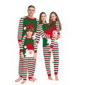 2025 Polyester Long Sleeve Kids Loungewear Women Men Home Wear Family Matching Reindeer Printed Christmas Pajamas Outfits