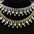 Water Drop Diamond Fringe Rhinestone Trim DIY Jewelry Clothing Accessories Headwear Waist Chain Horse Eye Crystal Tassel Chain