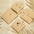 Small Earring Necklace Bracelet Ring Velvet Envelope Flap Packaging Microfiber Custom Jewelry Bag Jewelry Pouch With Logo