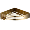 Bathroom Corner Shelf Brushed Gold Shower Shampoo Basket Iron Metal Shower for Home Bedroom Kitchen Shower Room