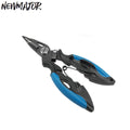 NEWMAJOR Multifunctional Stainless Steel Titanium Coated PE Line Fishing Pliers Essential Fishing Equipment