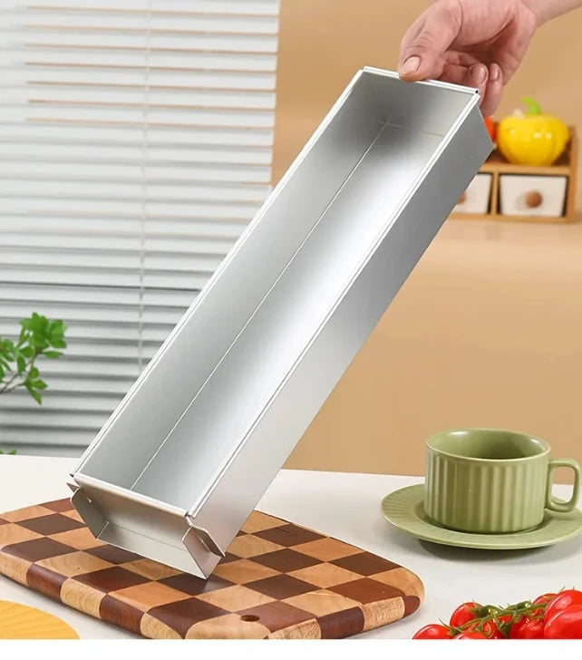 Rectangular Opening Tiramisu Cake Mold Thickened Aluminum Cheesecake Baking & Pastry Tool Handmade Set for Home Kitchen Use