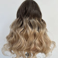 Raw Hair Ombre Color Virgin Human Hair Lace Front Wig Body Wave Transparent Lace Front Wig With Preplucked Hairline