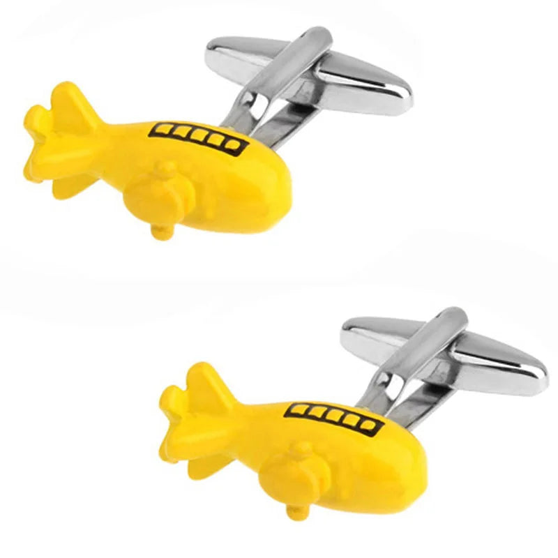 Wholesale Color Submarine Novelty Cufflinks Custom Mens Suit Shirt Fashion Accessory Wedding Tuxedo Trendy Jewelry Gift Set