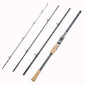 Manufacturer 2.1m 2.4m 2.7m Carbon Fiber 4 Piece Bass Fishing Portable Spinning Travel Rod