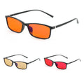 Custom Orange Red Yellow Gaming Glasses Square Bluelight Blocker Night Vision Computer Anti Blue Light Blocking Eyeglasses Frame MegaBDM