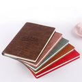 Customized New Design Hardcover A5 Size Luxury PU Leather Journals Customized Logo Printed Notebook